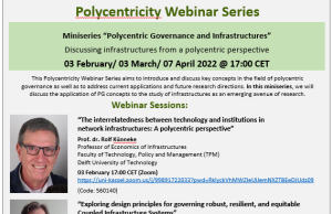 Webinar miniseries “Polycentric Governance and Infrastructures”